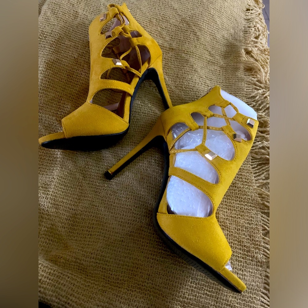 Womens 10.5CM Fish Mouth High Heel Sandals - Picture 5 of 10